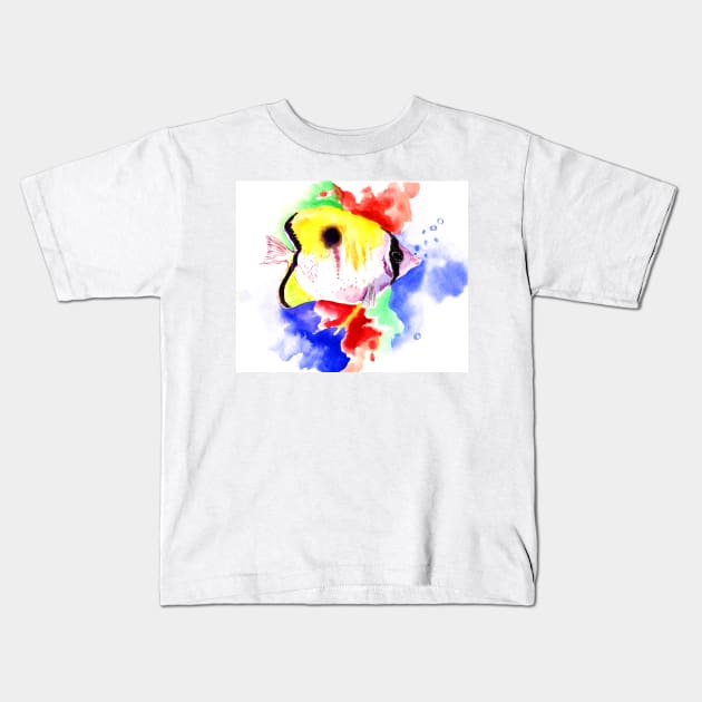 Coral Reef Fish Kids T-Shirt by surenart